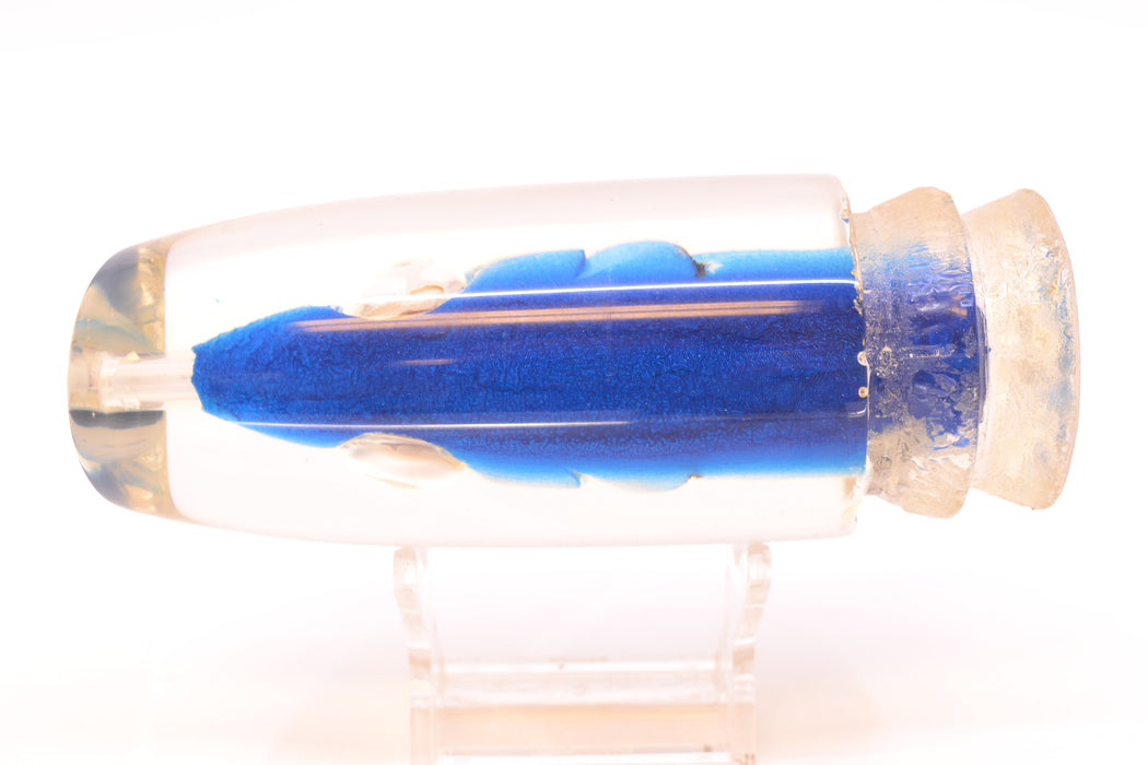 Joe Yee Blue-Ice Blue Pearl Fish Head Shakey Eyes Super Plunger 14" 7.7oz *EYE DEFECT*