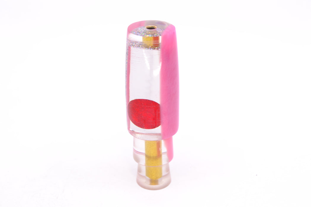 Koya Lures Clear Mirrored Pink Back Red Eyes Hard Head 5.5" 1oz