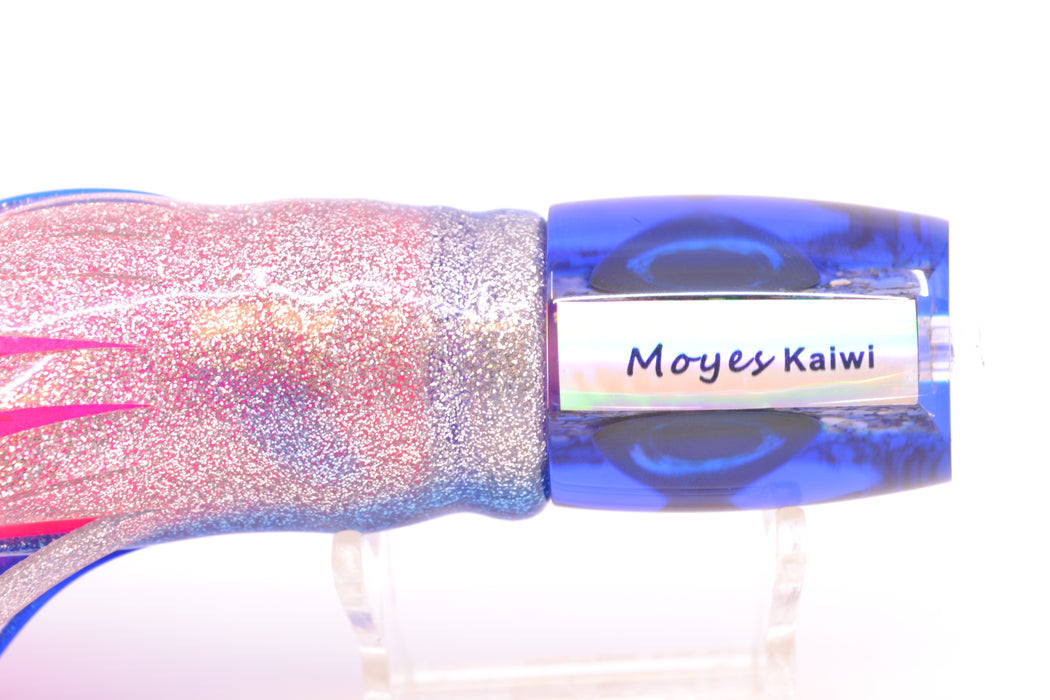 Moyes Lures S&P MOP Blue Back Taxi Eyes Kaiwi 10" 4.5oz Skirted Blue-Silver/Pink