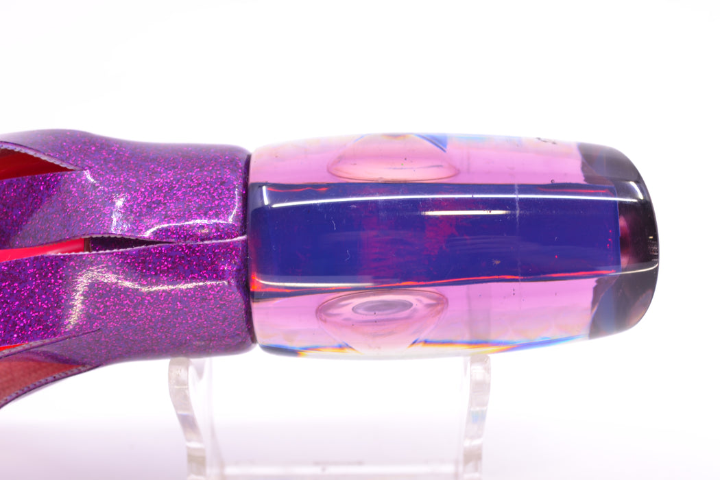 Unknown Silver Rainbow Purple Back Plunger 10" 4.7oz Vinyl Purple Near New Pre-Owned GZE