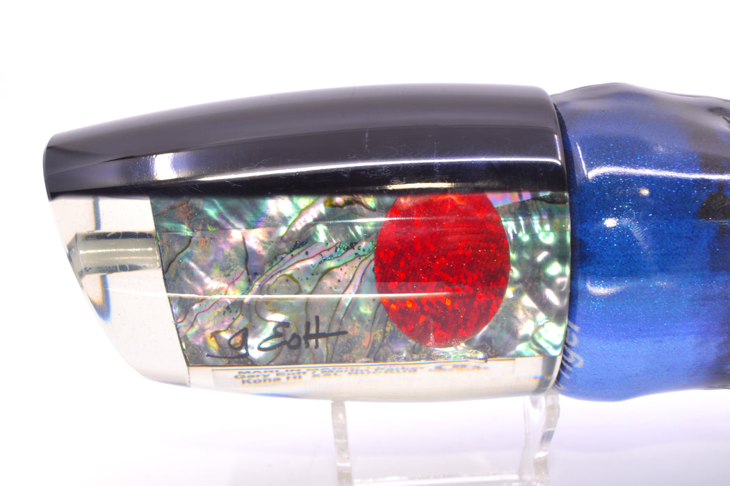 Marlin Magic Blue-Purple Abalone Black Back XXL Ruckus Teaser 18" 20oz FT Vinyl Blue Tiger GZE