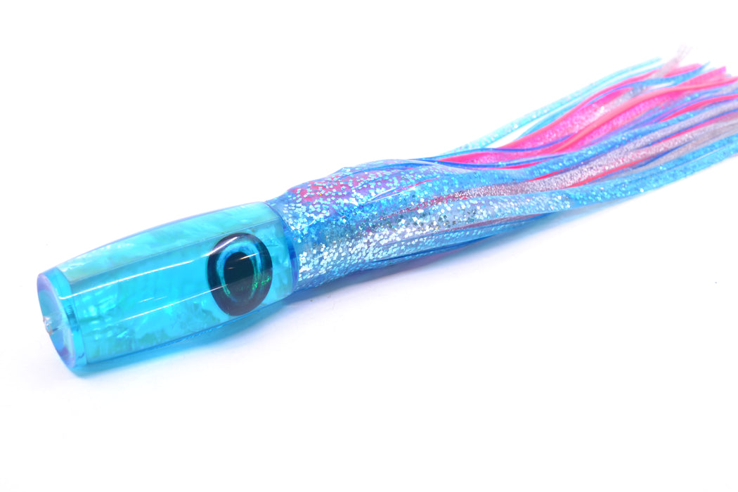 Moyes Lures Ice Blue Awabi Taxi Eyes Small Shotgun 9" 4oz Skirted Blue/Pink-Silver GZE