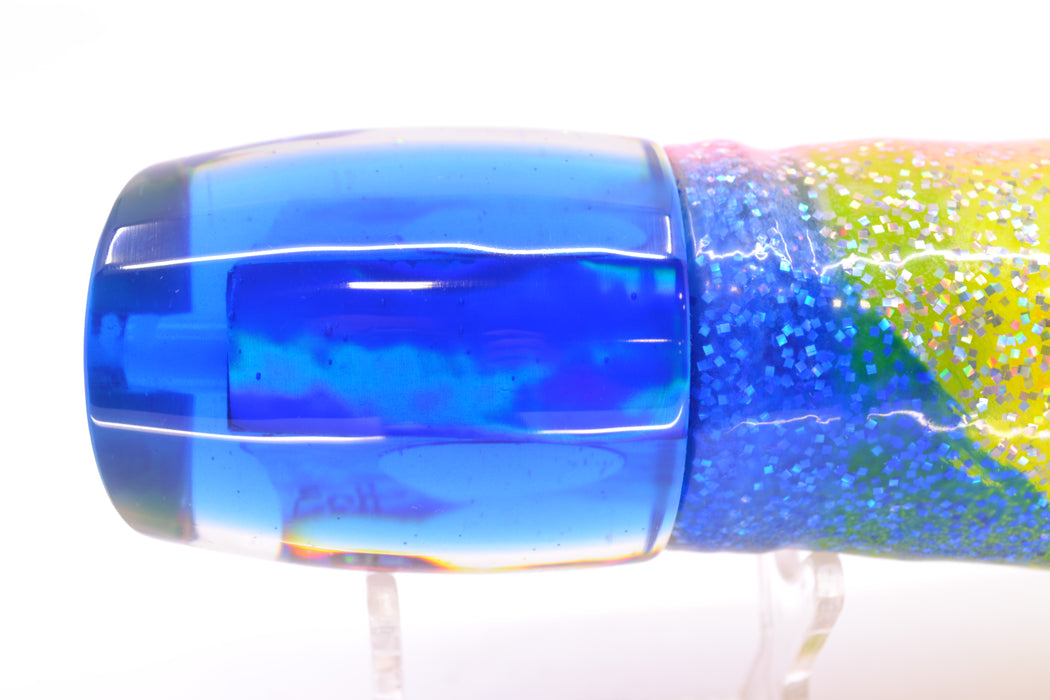 Marlin Magic Pink Awabi Blue Back Smokey Joe 12" 10.5oz Skirted Holo with Blue Bars GZE