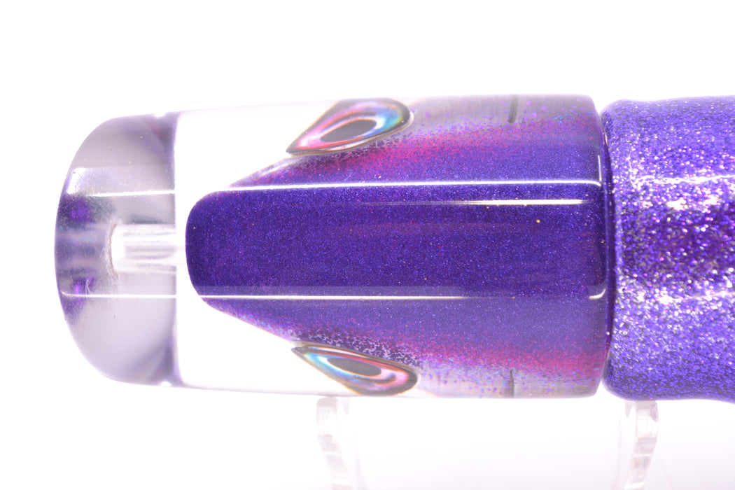 Aloha Lures Purple Back "Scared $#!Tless" Baby Smash Bait 12" 12oz Skirted Purple-Silver