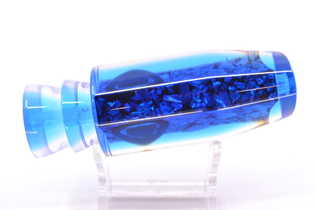 Moyes Lures S&P Blue Back Taxi Eyes O.S. Plunger 12" 4.2oz GZE