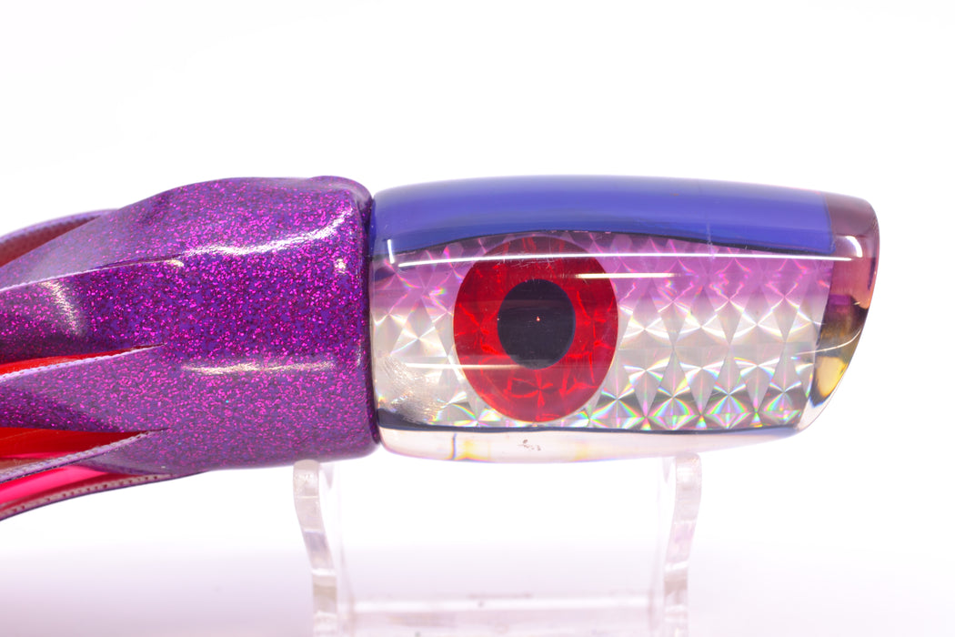 Unknown Silver Rainbow Purple Back Plunger 10" 4.7oz Vinyl Purple Near New Pre-Owned GZE