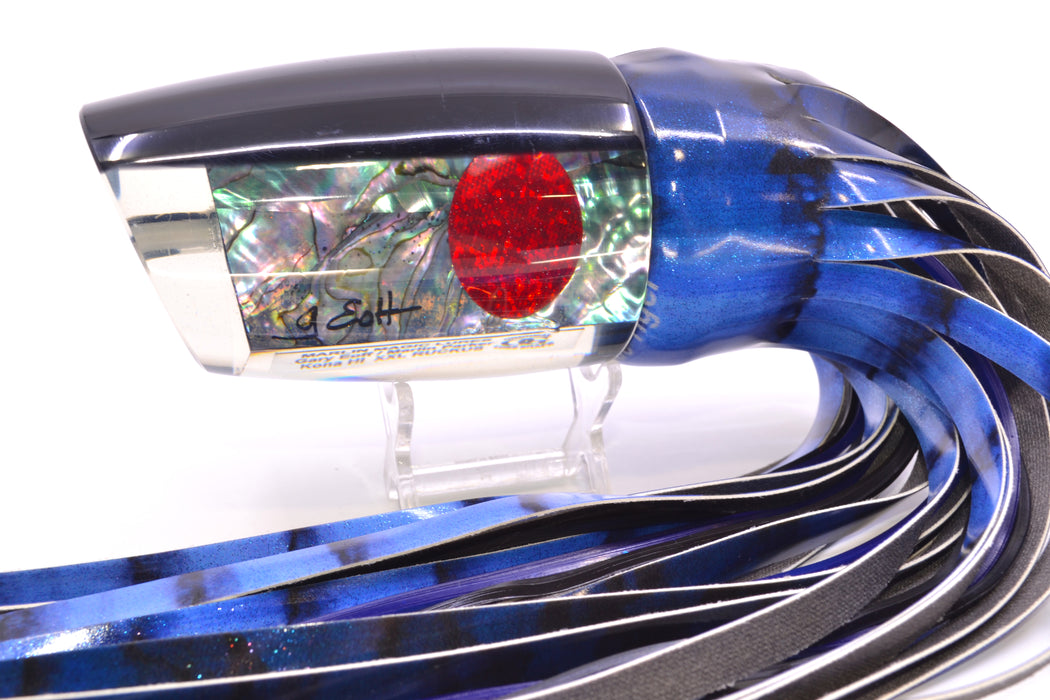 Marlin Magic Blue-Purple Abalone Black Back XXL Ruckus Teaser 18" 20oz FT Vinyl Blue Tiger GZE