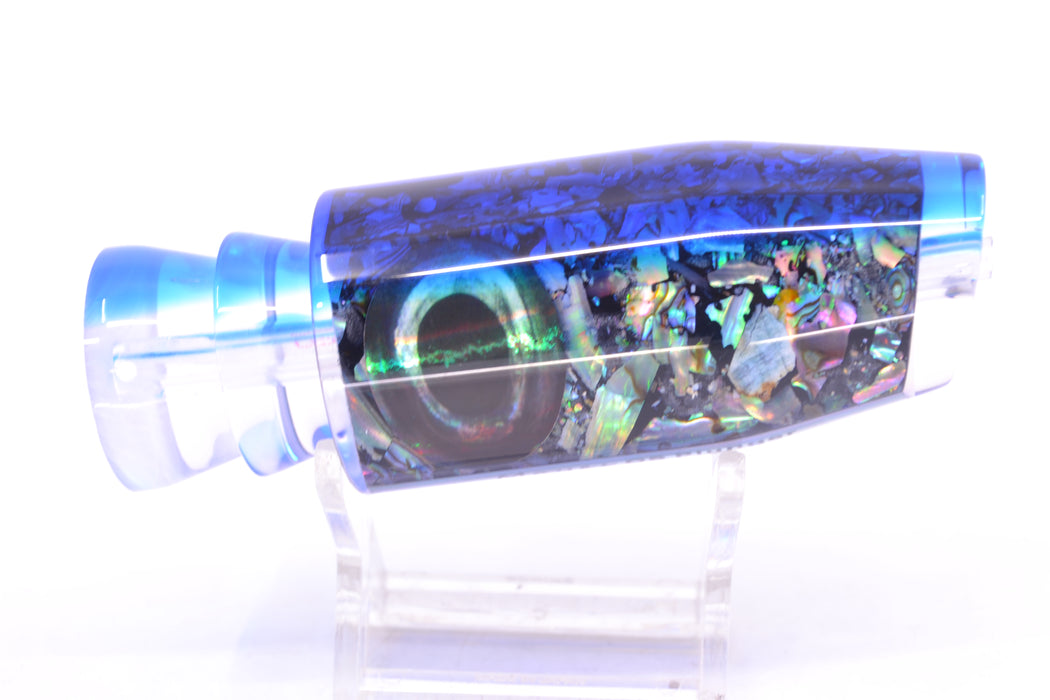 Moyes Lures S&P Blue Back Taxi Eyes O.S. Plunger 12" 4.2oz GZE