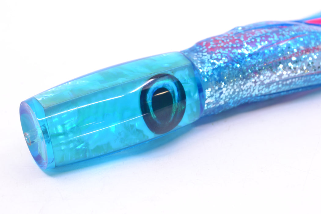 Moyes Lures Ice Blue Awabi Taxi Eyes Small Shotgun 9" 4oz Skirted Blue/Pink-Silver GZE