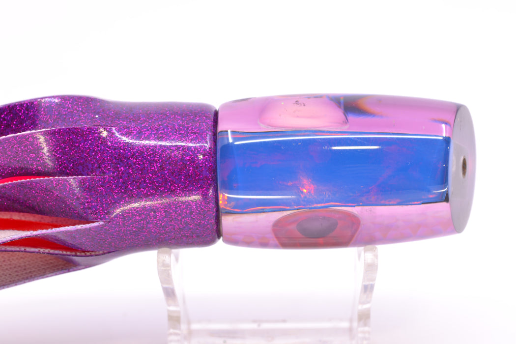 Unknown Silver Rainbow Purple Back Plunger 10" 4.7oz Vinyl Purple Near New Pre-Owned GZE