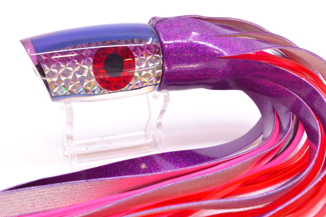 Unknown Silver Rainbow Purple Back Plunger 10" 4.7oz Vinyl Purple Near New Pre-Owned GZE