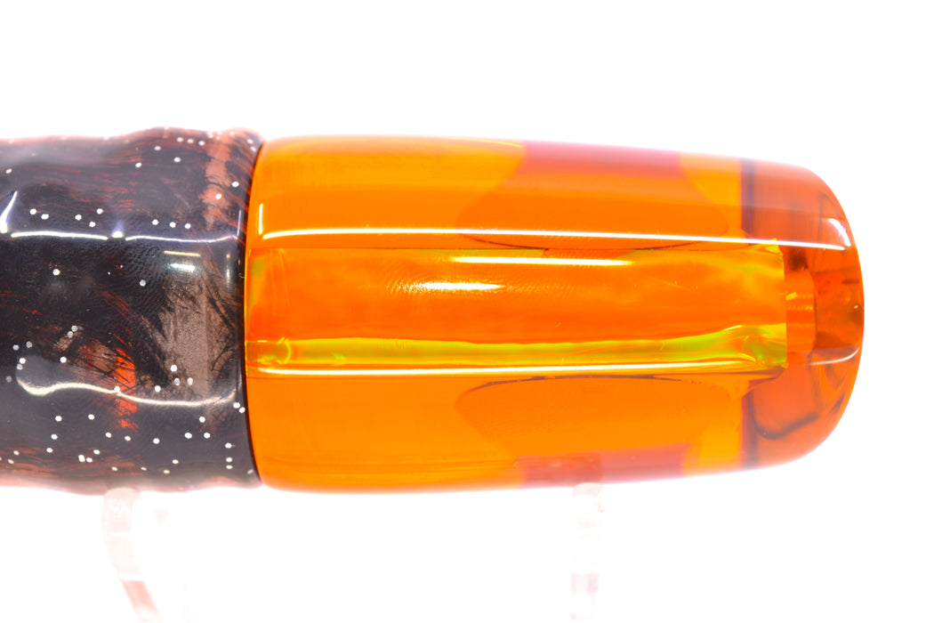 Koya Lures Amber Rainbow Red Eyes 614 9" 7oz Skirted Root Beer-Petrolero