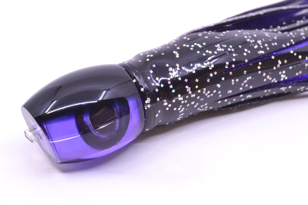 Moyes Lures Purple MOP Black Back Taxi Eyes NEW Small Blaster 9" 4.5oz Skirted Black