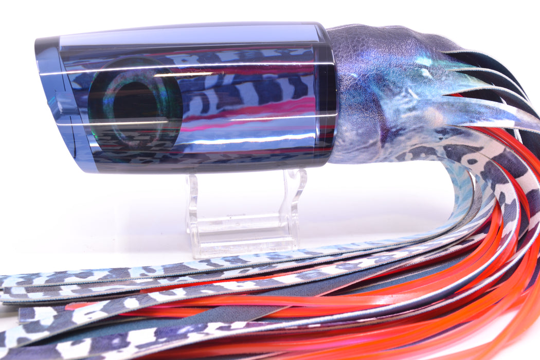 Moyes Lures Smoke Mirrored Taxi Eyes XXL B.C.K. Teaser 18oz ALV Vinyl Wahoo