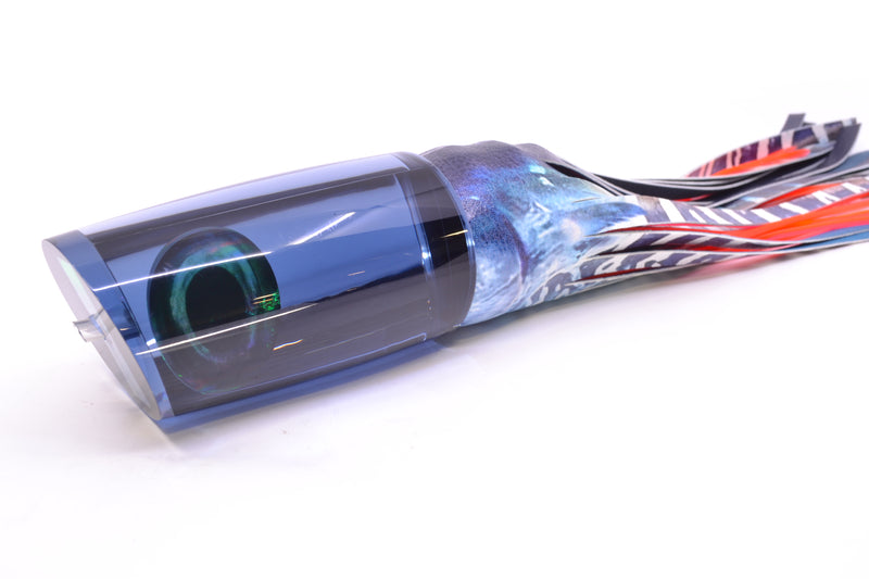 Moyes Lures Smoke Mirrored Taxi Eyes XXL B.C.K. Teaser 18oz ALV Vinyl Wahoo