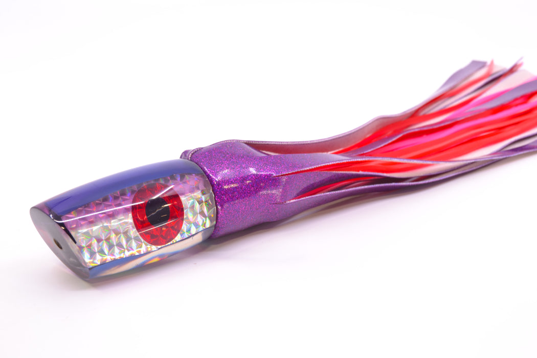 Unknown Silver Rainbow Purple Back Plunger 10" 4.7oz Vinyl Purple Near New Pre-Owned GZE