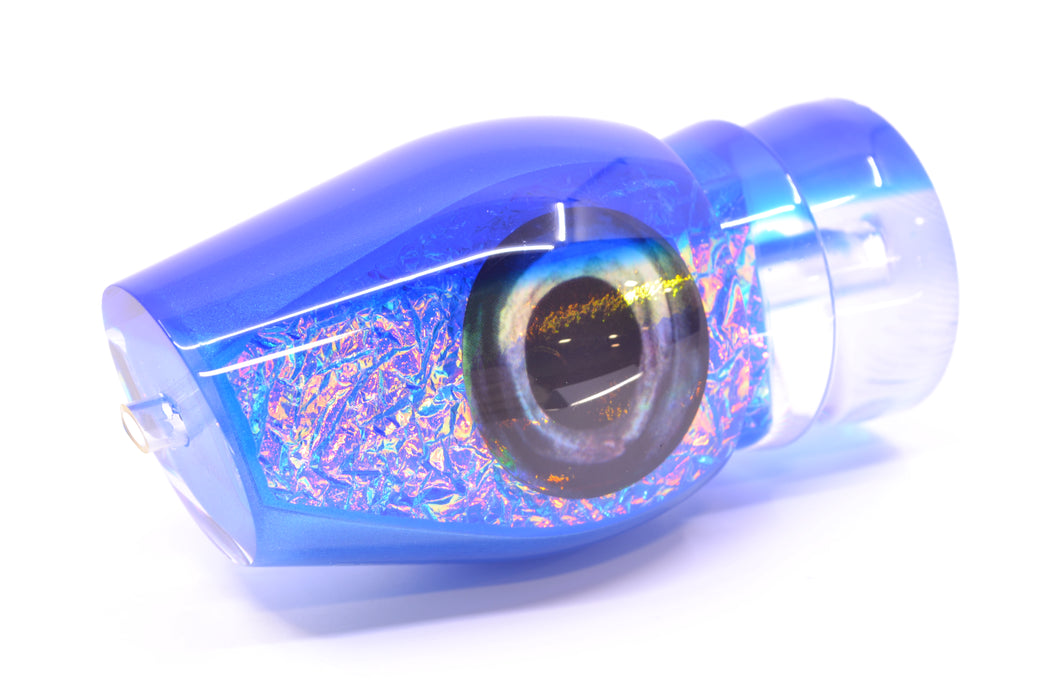 Moyes Lures Blue-Pink Dichro Blue Back Taxi Eyes Large Sumo 14" 8oz GZE