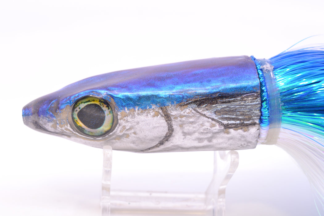 Ali'i Kai Lures Blue-Silver Malolo 12" 10oz Strobez Royal Blue-White/Ice Blue