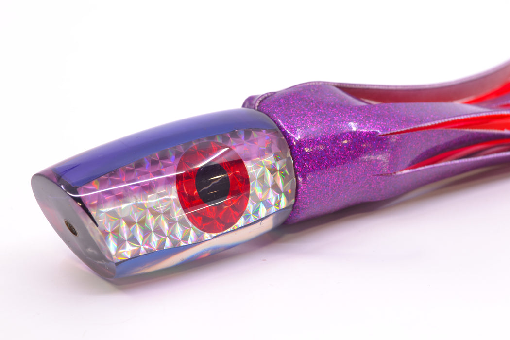 Unknown Silver Rainbow Purple Back Plunger 10" 4.7oz Vinyl Purple Near New Pre-Owned GZE