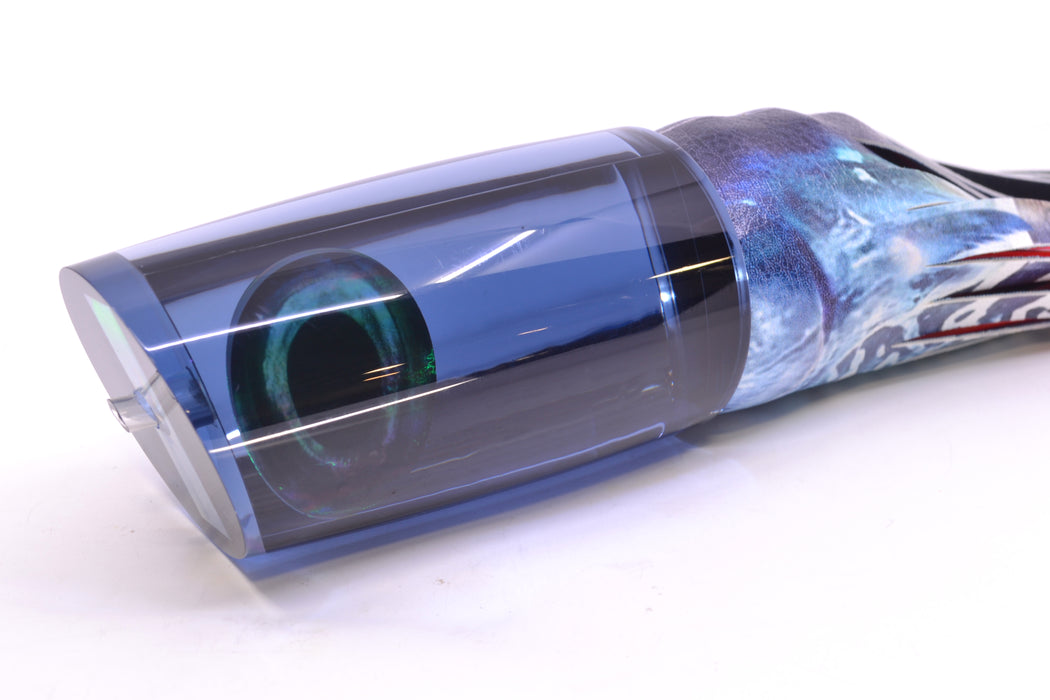 Moyes Lures Smoke Mirrored Taxi Eyes XXL B.C.K. Teaser 18oz ALV Vinyl Wahoo