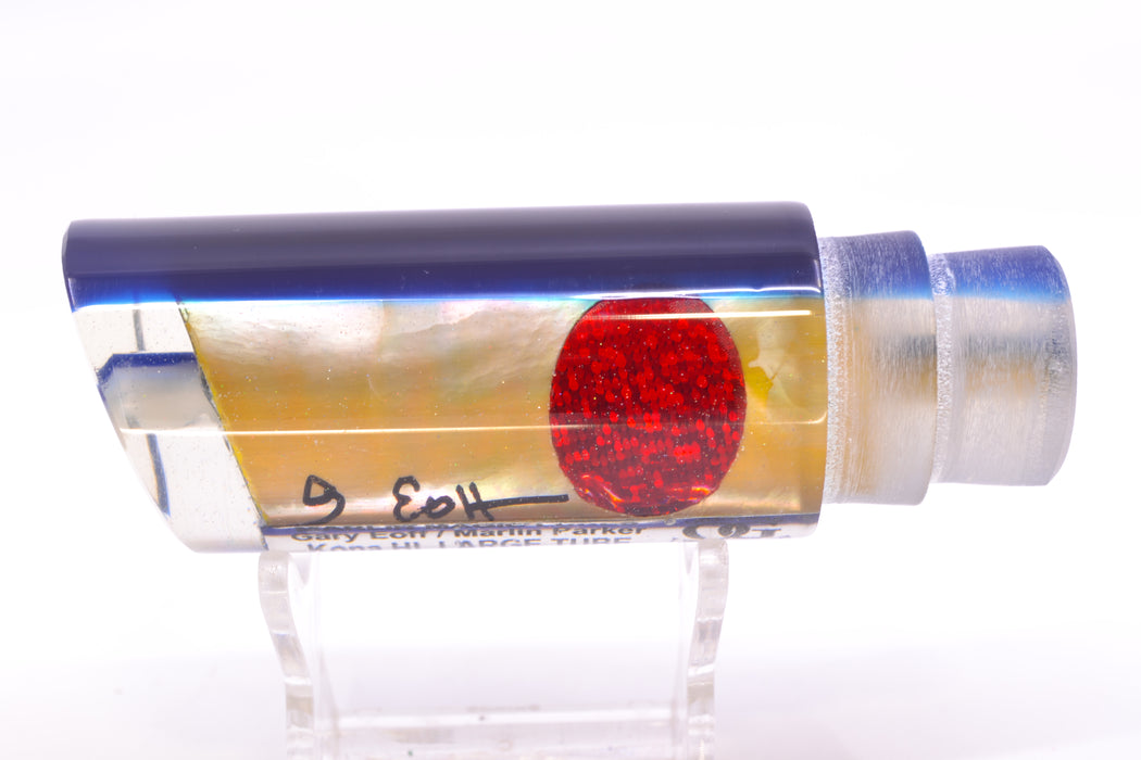 Marlin Magic Lures Golden MOP Blue Back Red Eyes Large Tube 12" 5.5oz