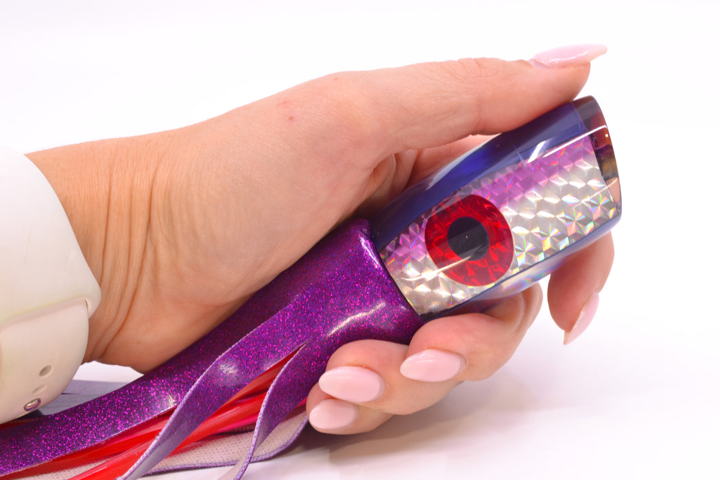 Unknown Silver Rainbow Purple Back Plunger 10" 4.7oz Vinyl Purple Near New Pre-Owned GZE