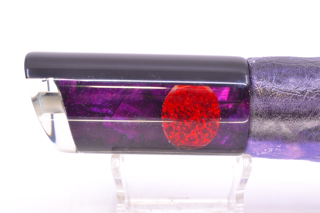 Marlin Magic Lures Purple MOP Black Back Large Tube 12" 7oz ALV Vinyl Skipjack