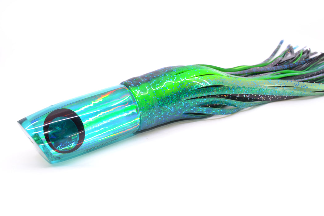 Koya Lures Turquoise Rainbow Black-Red Eyes JP Noname 12" 9.5oz Skirted Black Dots-Blue Dots GZE