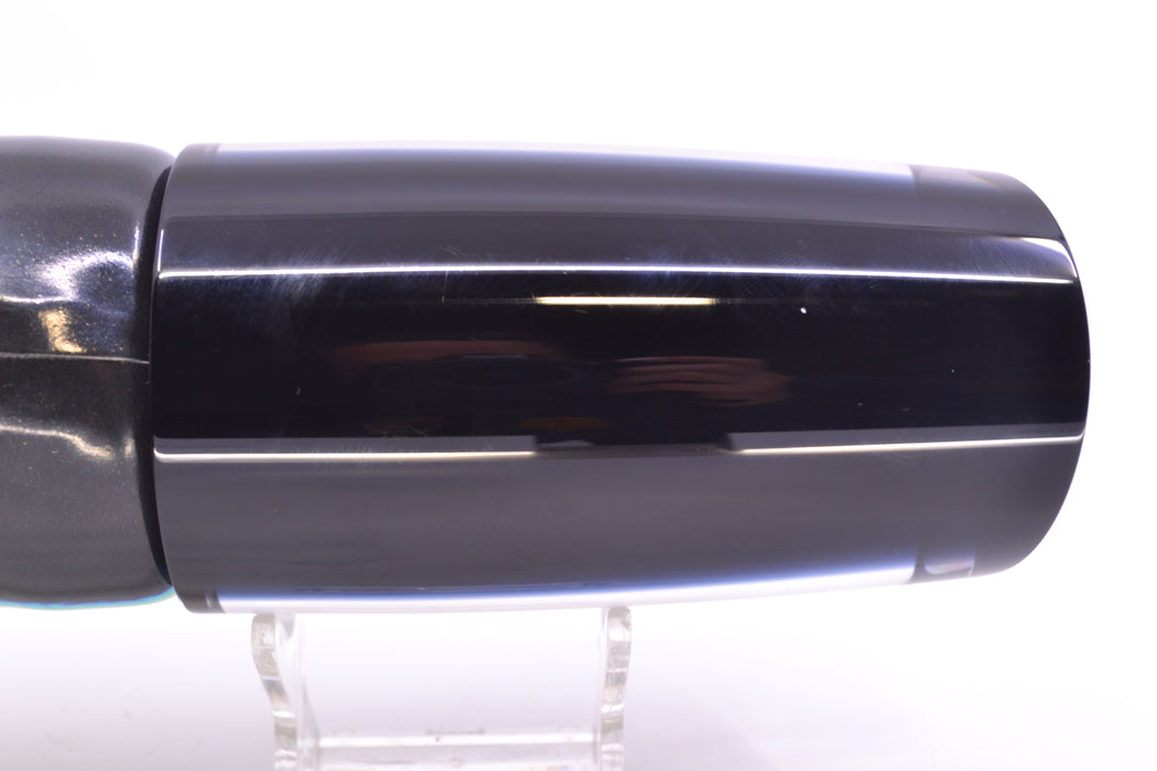 Moyes Lures Black Pearl Black Back Taxi Eyes XXL B.C.K. Teaser 18oz FT Vinyl