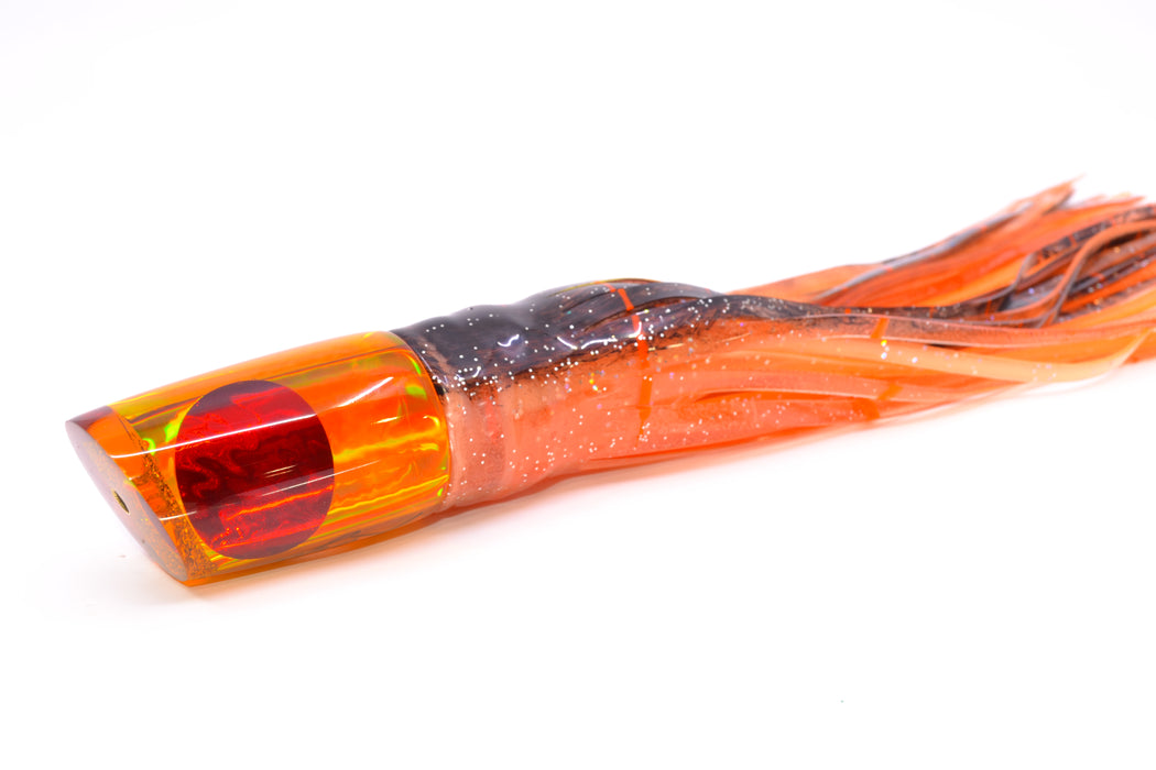 Koya Lures Amber Rainbow Red Eyes 614 9" 7oz Skirted Root Beer-Petrolero