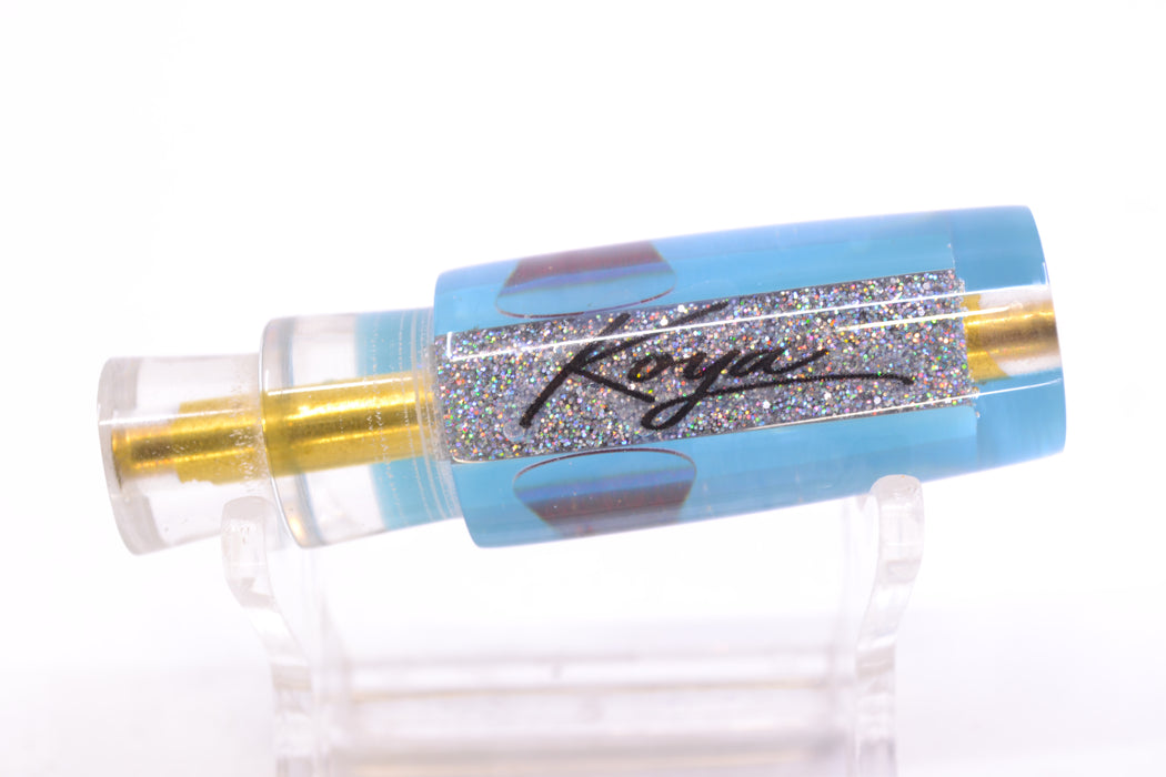 Koya Lures Clear Mirrored Ice Blue Back Red Eyes Hard Head 5.5" 1oz