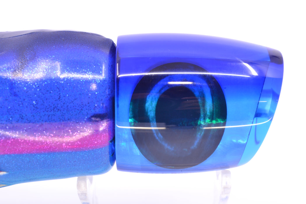 Moyes Lures Ice Blue MOP Blue Back Taxi Eyes Bushmaster 12" 7.5oz FT Vinyl Blue Dream