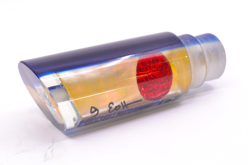 Marlin Magic Lures Golden MOP Blue Back Red Eyes Large Tube 12" 5.5oz
