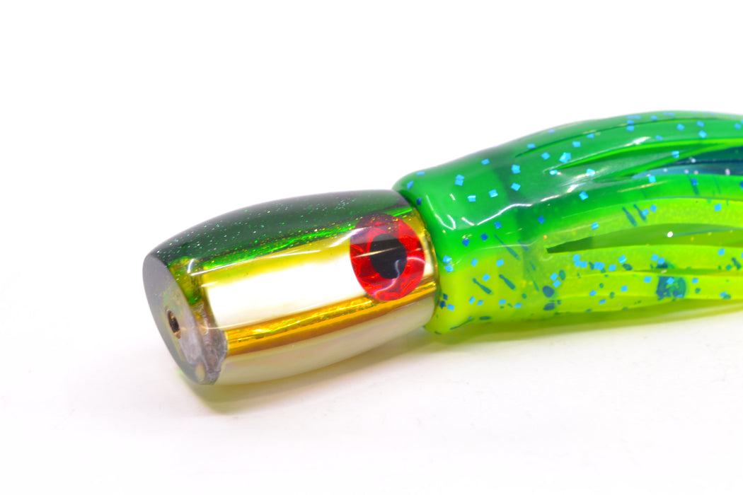 Coggin Lures Golden MOP Green-Yellow Back Maui Peanut 5.5" 3oz Skirted Mahi