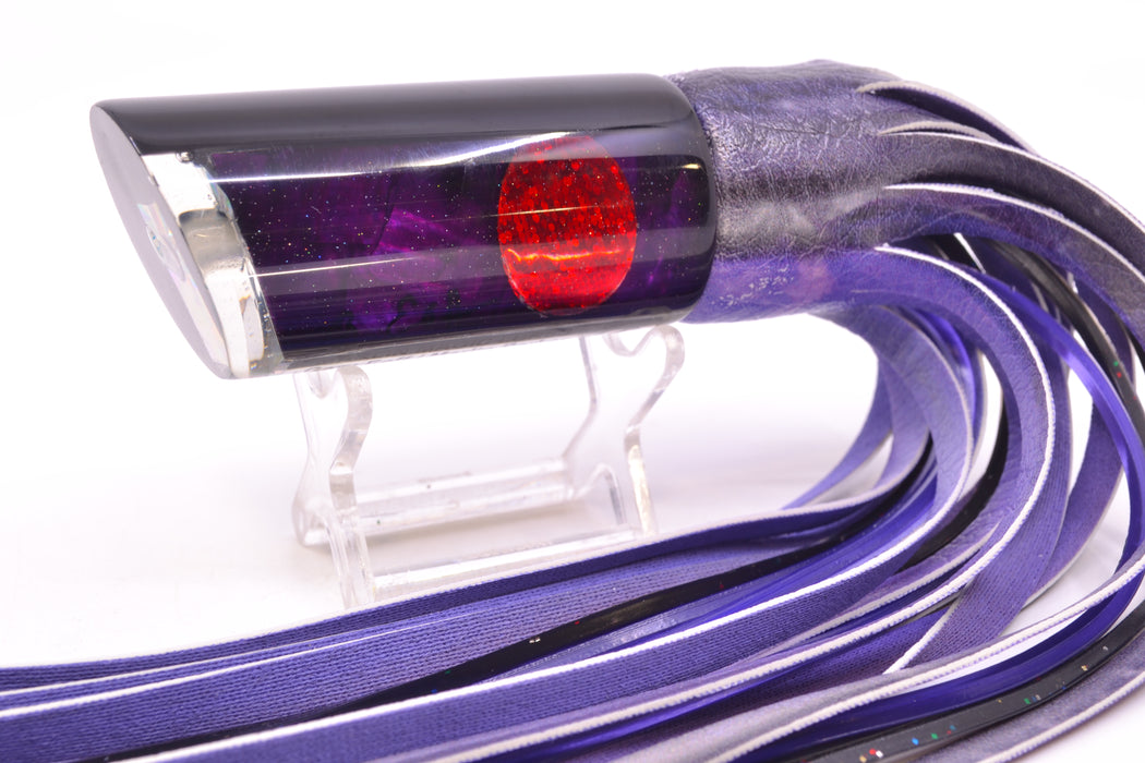 Marlin Magic Lures Purple MOP Black Back Large Tube 12" 7oz ALV Vinyl Skipjack