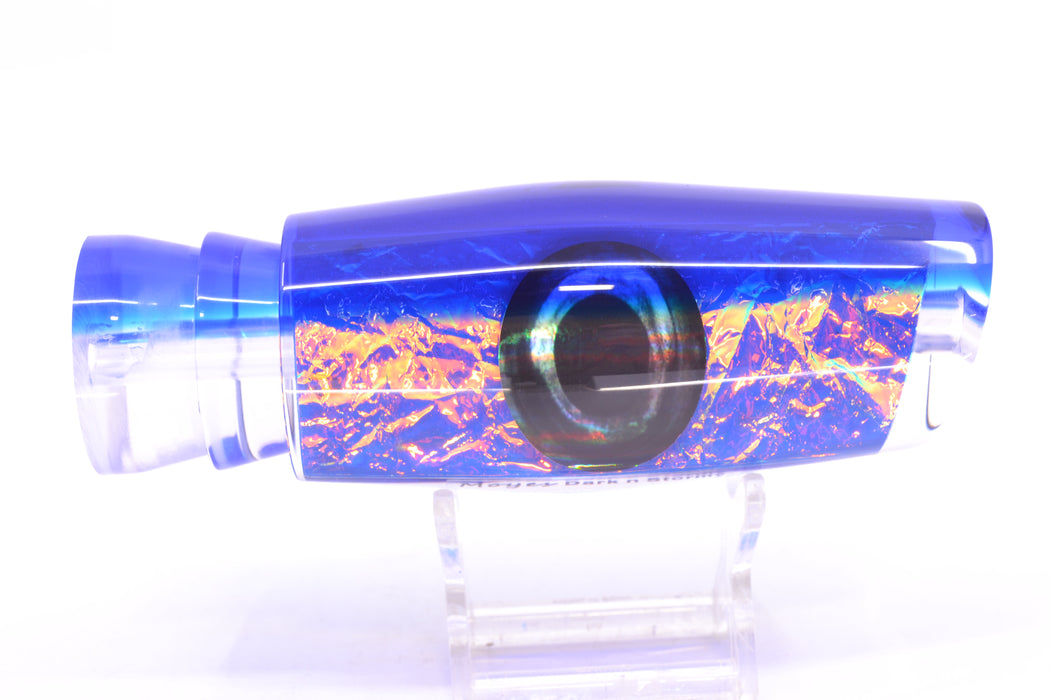 Moyes Lures Blue-Pink Dichro Blue Back Taxi Eyes Large Dark-N-Stormy 14" 8.6oz