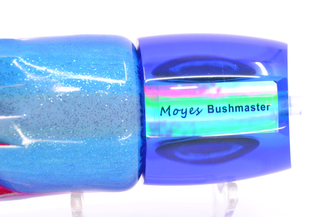 Moyes Lures Ice Blue MOP Blue Back Taxi Eyes Bushmaster 12" 7.5oz FT Vinyl Blue Dream