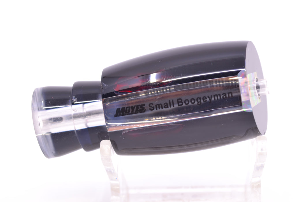 Moyes Lures Clear Mirrored Black Back Red Eyes Small Boogeyman 9" 1.5oz