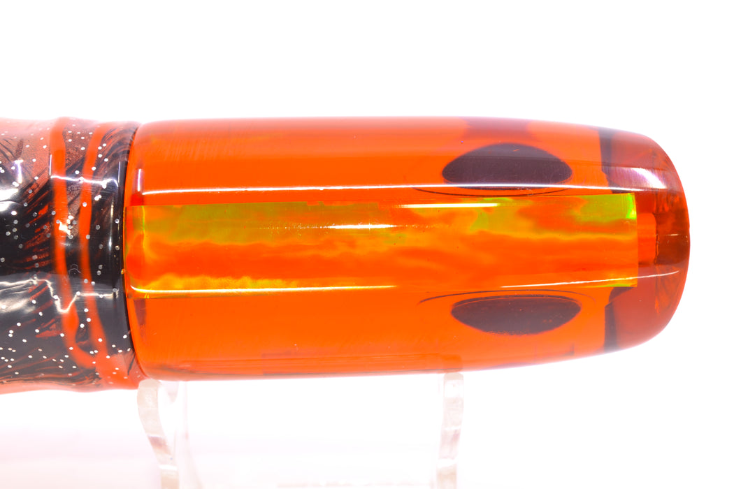 Koya Lures Amber Rainbow Black-Red Eyes JP Noname 12" 9.5oz Skirted Root Beer-Petrolero GZE