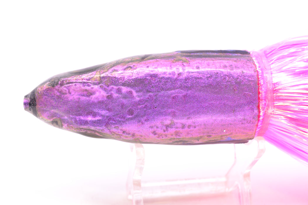 Ali'i Kai Lures Purple-Silver Malolo 12" 10oz Strobez Pink/White