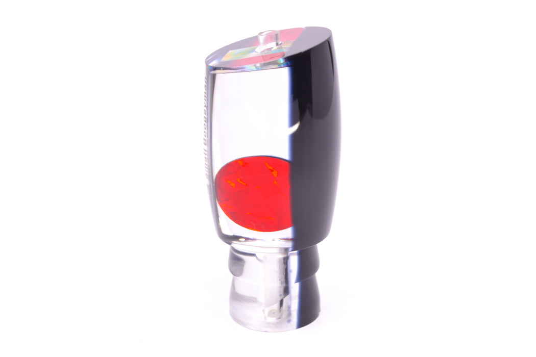 Moyes Lures Clear Mirrored Black Back Red Eyes Small Boogeyman 9" 1.5oz