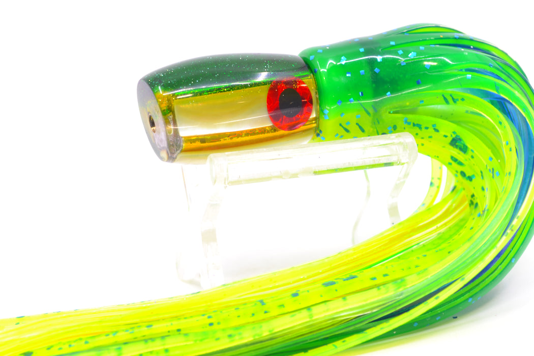 Coggin Lures Golden MOP Green-Yellow Back Maui Peanut 5.5" 3oz Skirted Mahi