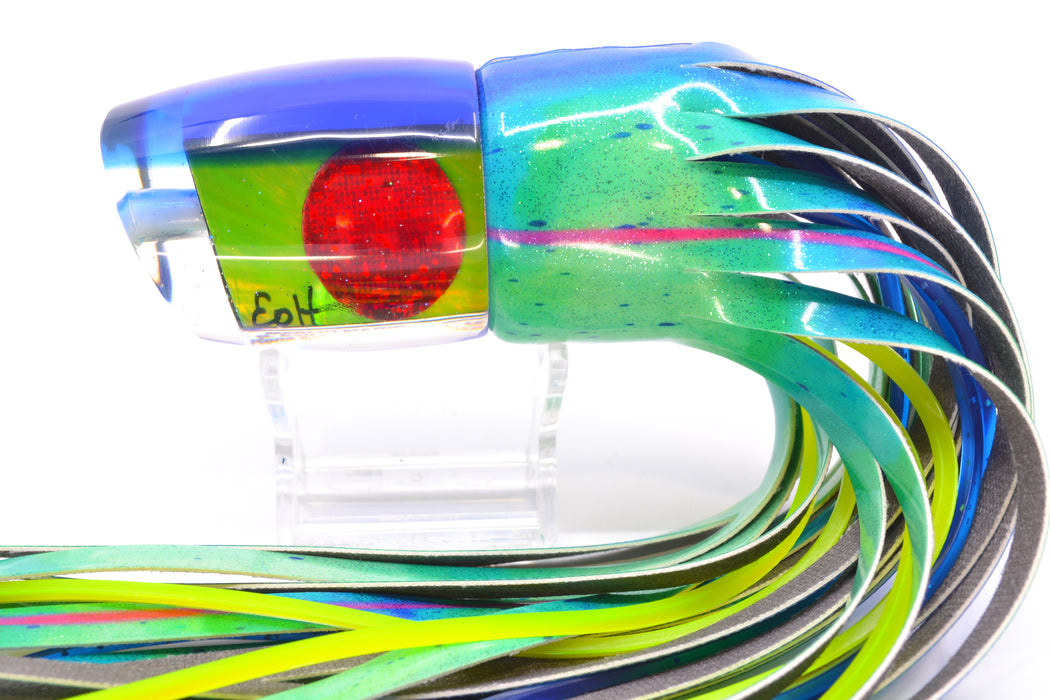 Marlin Magic Green MOP Blue Back Red Eyes Smokey Joe 12" 8.5oz FT Vinyl Mad Mahi GZE