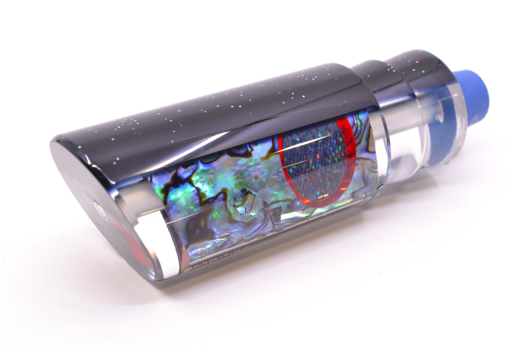 TANTRUM Lures Abalone Shell Black Back Black-Red Eyes Large Tube 12" 5.8oz *GLUE*