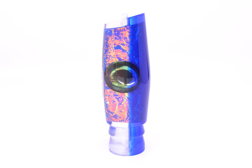 Moyes Lures Blue-Pink Dichro Blue Back Taxi Eyes Large Dark-N-Stormy 14" 8.6oz