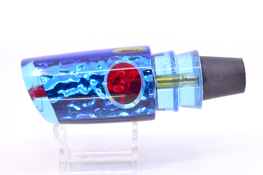 Aloha Lures Ice Blue-Blue Dichro Blue Rainbow Back Red-Silver Eyes Baby Smash Bait 12" 6.4oz