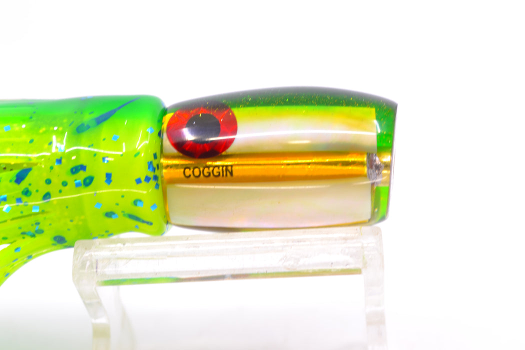 Coggin Lures Golden MOP Green-Yellow Back Maui Peanut 5.5" 3oz Skirted Mahi