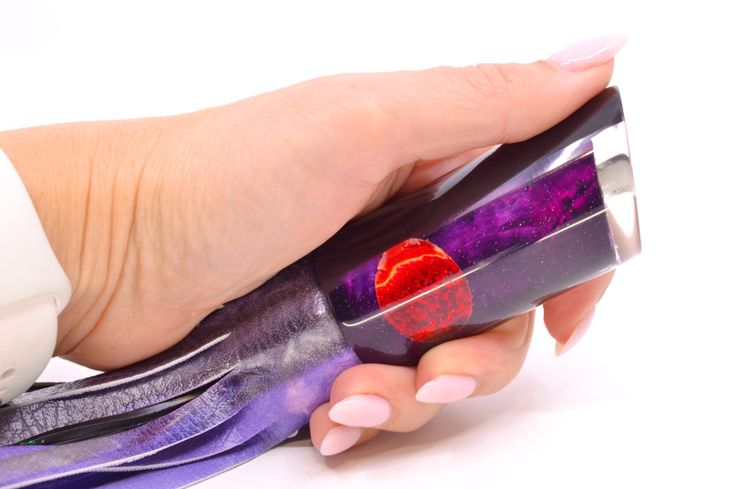 Marlin Magic Lures Purple MOP Black Back Large Tube 12" 7oz ALV Vinyl Skipjack