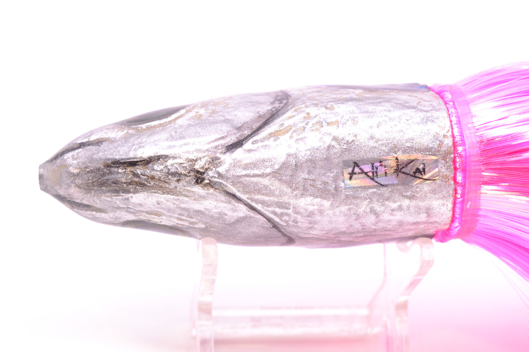 Ali'i Kai Lures Purple-Silver Malolo 12" 10oz Strobez Pink/White