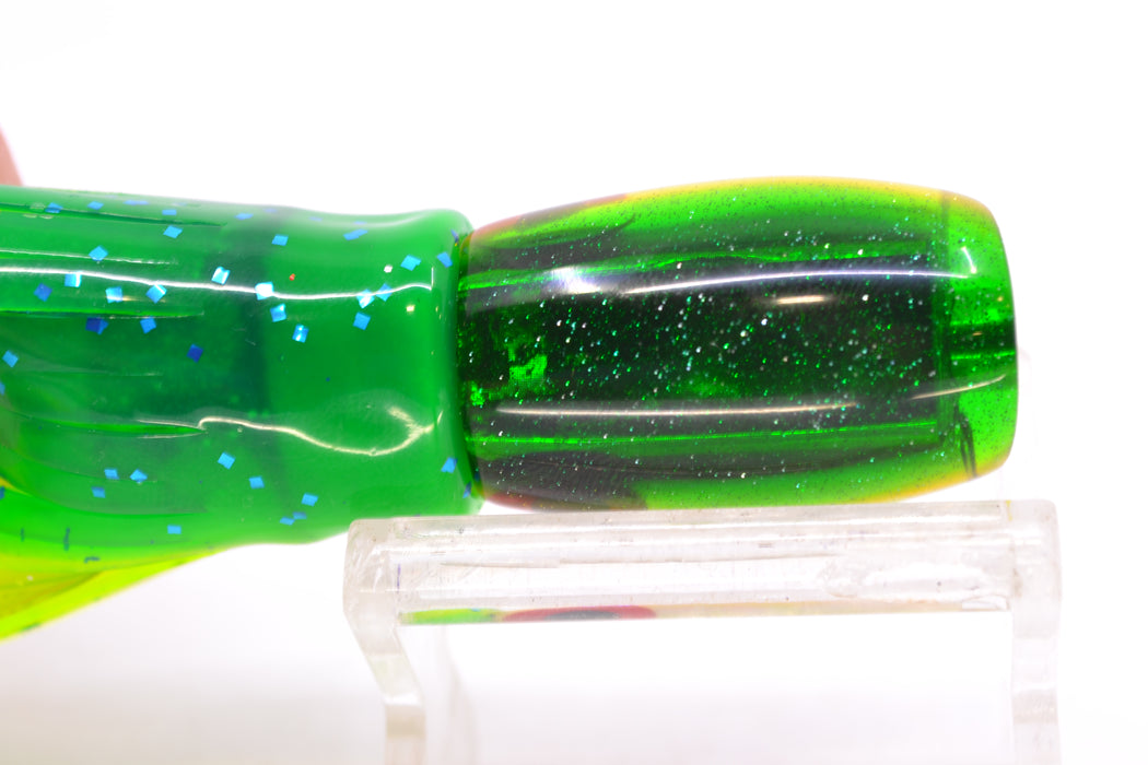 Coggin Lures Golden MOP Green-Yellow Back Maui Peanut 5.5" 3oz Skirted Mahi